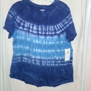 Blue tye dye tshirt